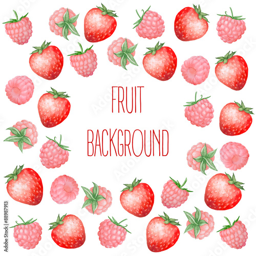 Berries fruit background