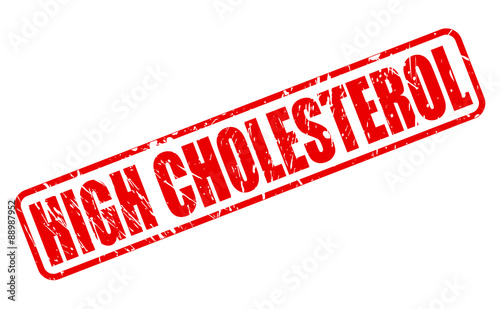 HIGH CHOLESTEROL red stamp text