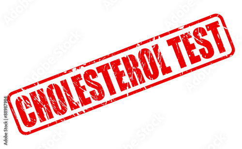 CHOLESTEROL TEST red stamp