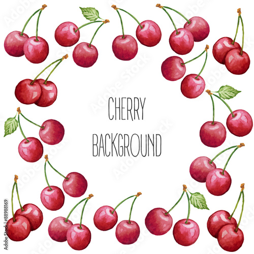 Cherry fruit background