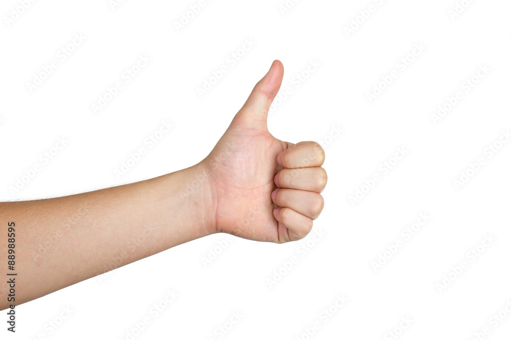 hand show ok sign isolated on white background hand show ok sign isolated on white background