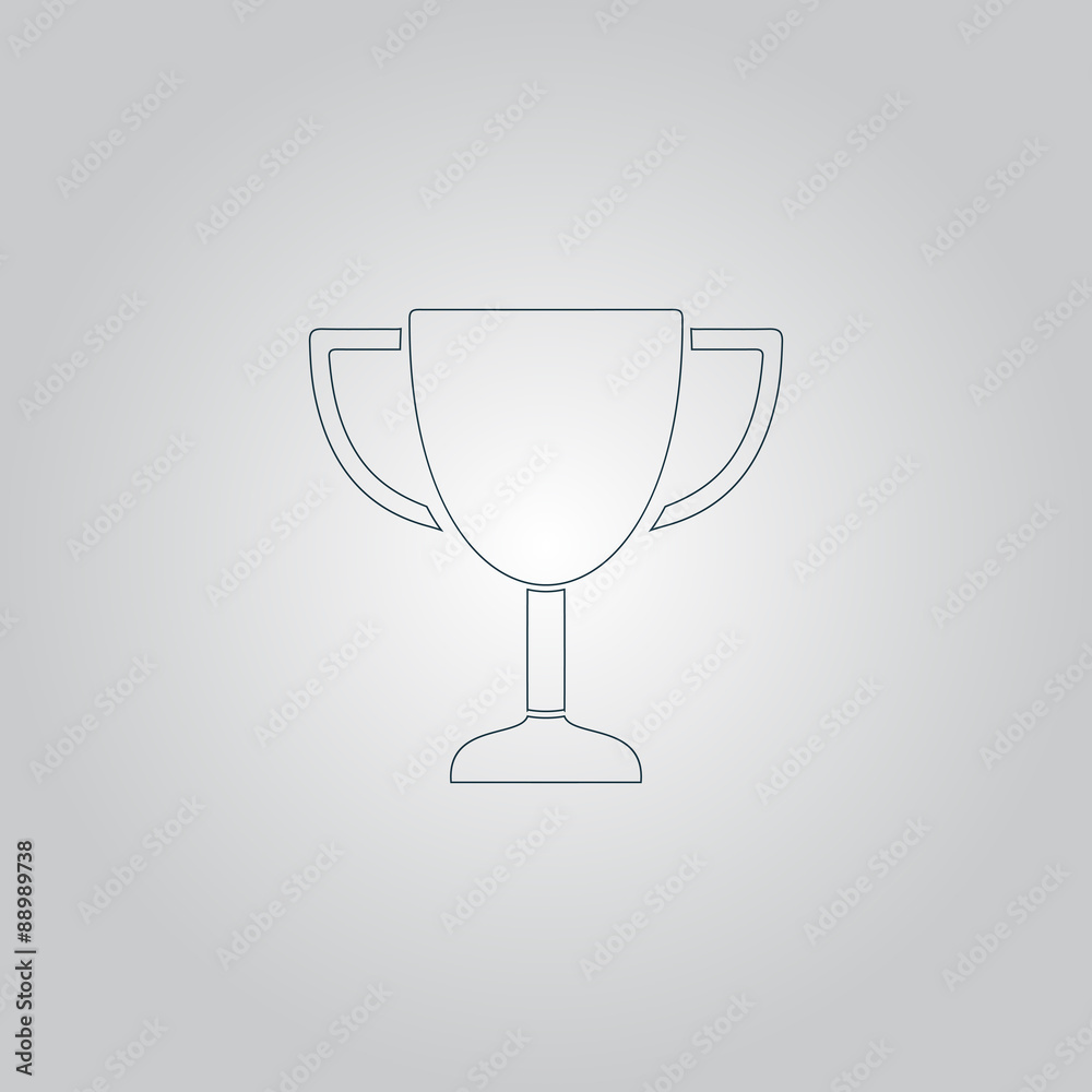 illustration of business and finance icon trophy illustration of business and finance icon trophy