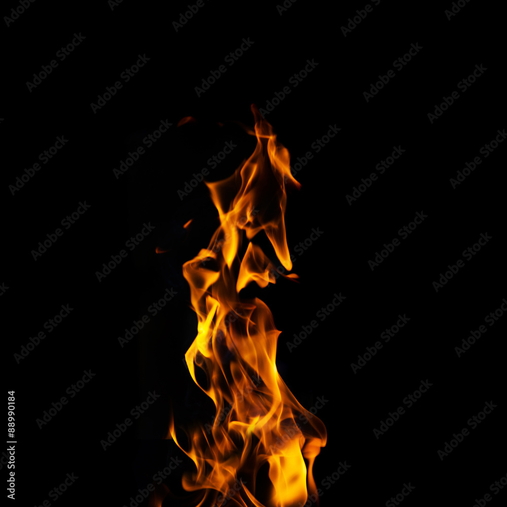 Premium Photo  Fire flames abstract on black background