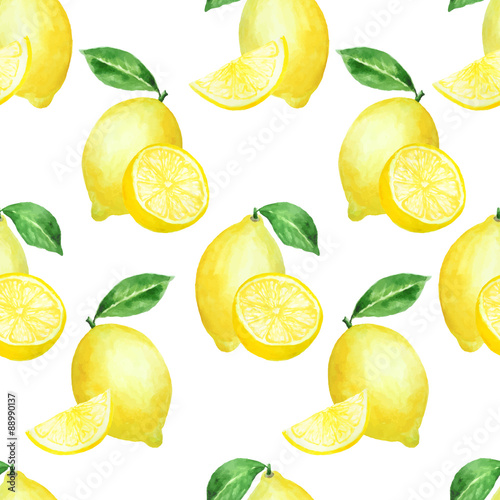 lemon seamless pattern