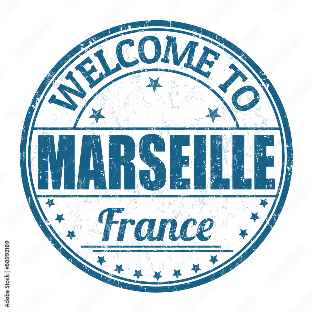Welcome to Marseille stamp