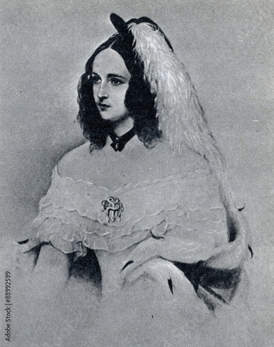 Pushkin's wife Natalia Pushkina (Vladimir Hau, ca. 1880)
 photo