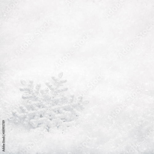 Christmas Background. Snowflake on Snow