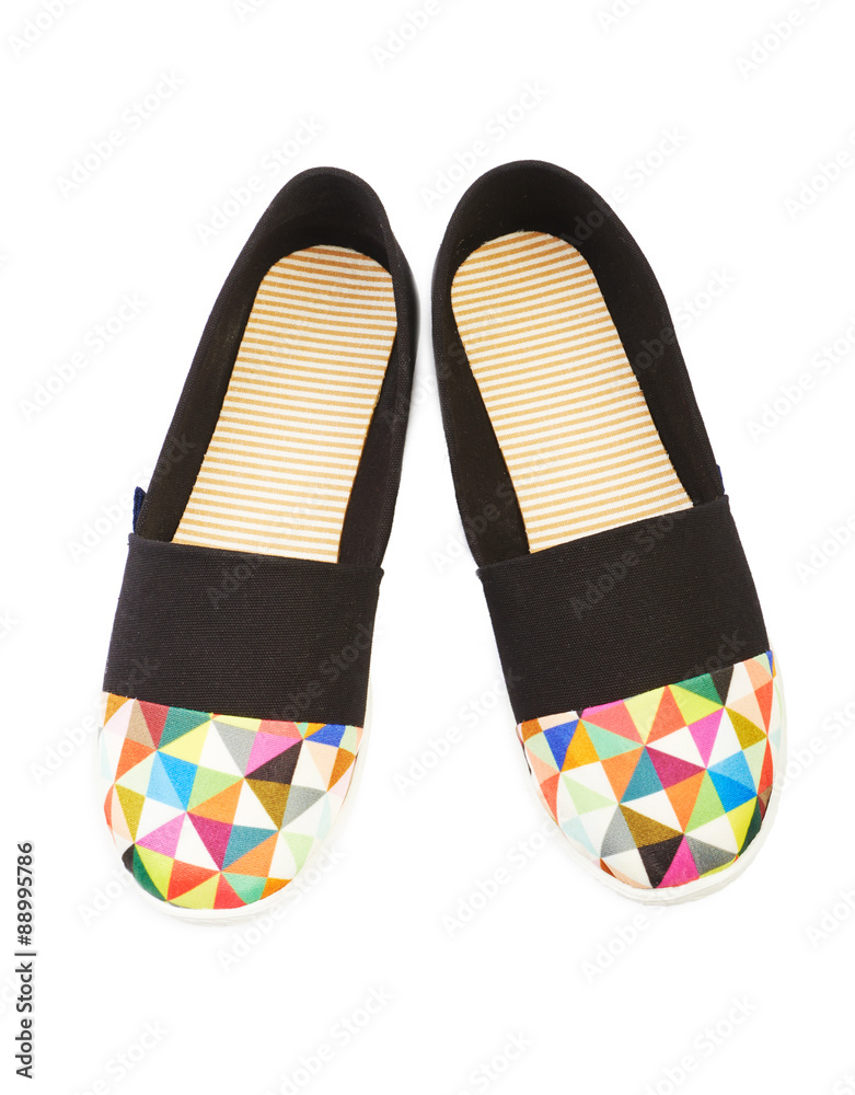 Espadrilles shoes isolated