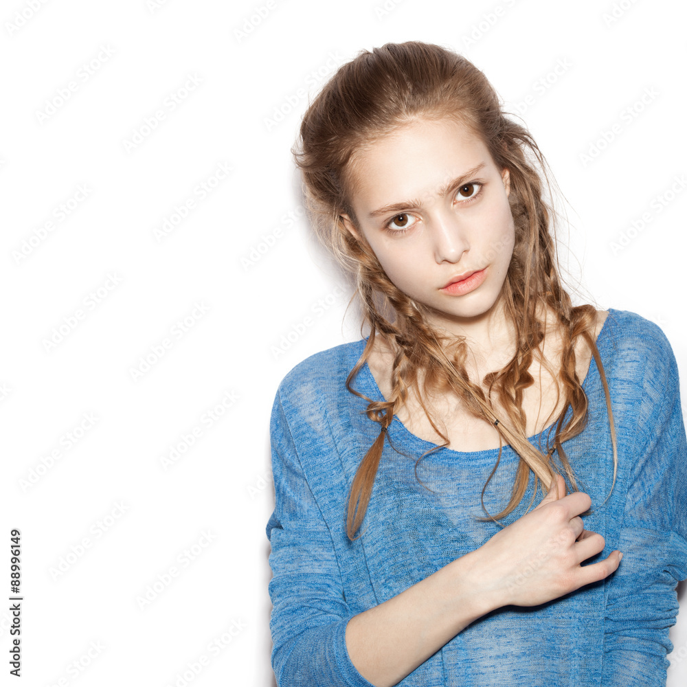 portrait of teen girl beautiful cheerful enjoying portrait of teen girl beautiful cheerful enjoying
