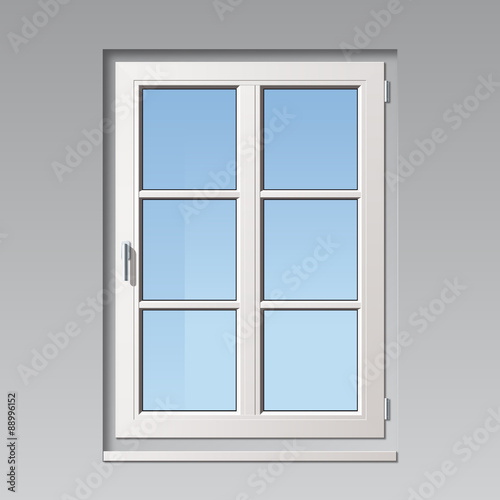 Detailiertes Vektor Fenster mit Sprossen