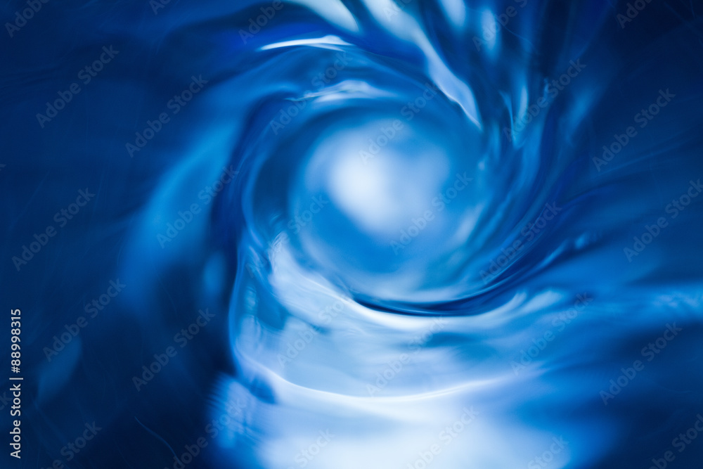 Water - Vortex - Whirlpool - Maelstrom Spinning underwater vortex against  white background Stock Photo