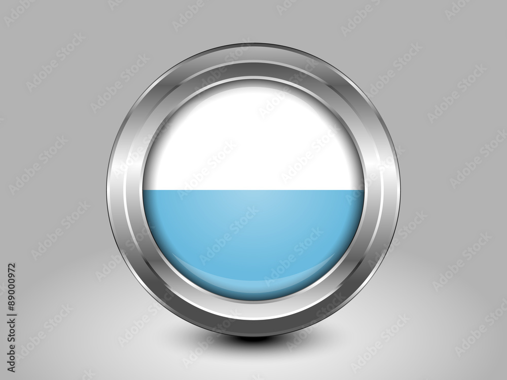 Flag of San Marino. Metal Round Icon Flag of San Marino. Metal Round Icon