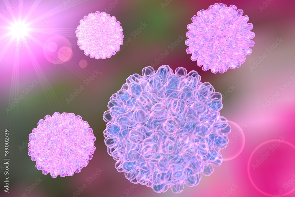 Background with viruses. Hepatitis B virus. A model is built using data of viral macromolecular structure furnished by Protein Data Bank (PDB 4G93) Background with viruses. Hepatitis B virus. A model is built using data of viral macromolecular structure furnished by Protein Data Bank (PDB 4G93)