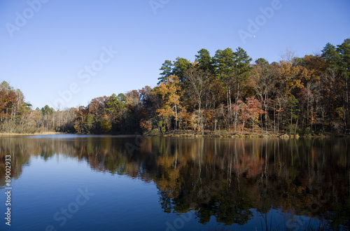 Lake Crawford at Kings Mountain State Park in SC during the Fall photo