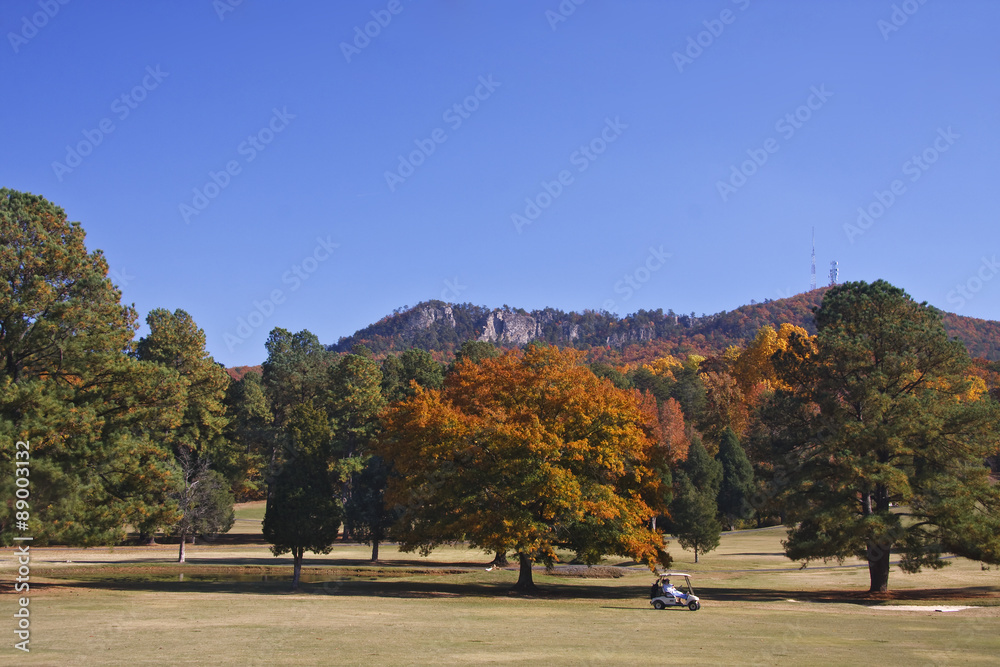 Ταπετσαρία Crowders Mountain Golf Course in North Carolina during the Fall