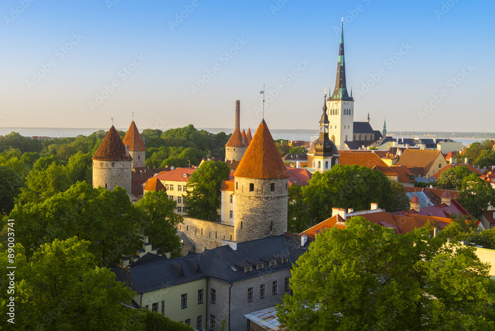 View of Tallinn from Patkuli viewing platform, Estonia