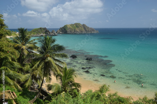 Crystalline sea beach in Fernando de Noronha,Brazil