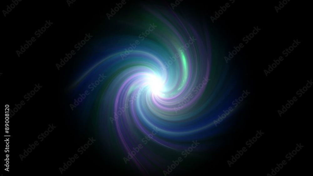 The twirl is rotating with dark space background The twirl is rotating with dark space background