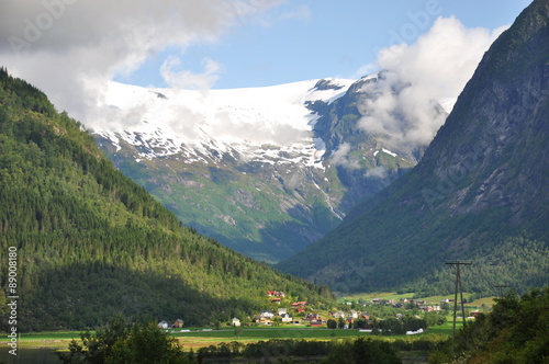 Jostedal Gletschermassiv Norwegen photo