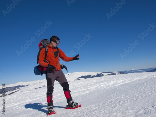 Portrait of a mountaineer.