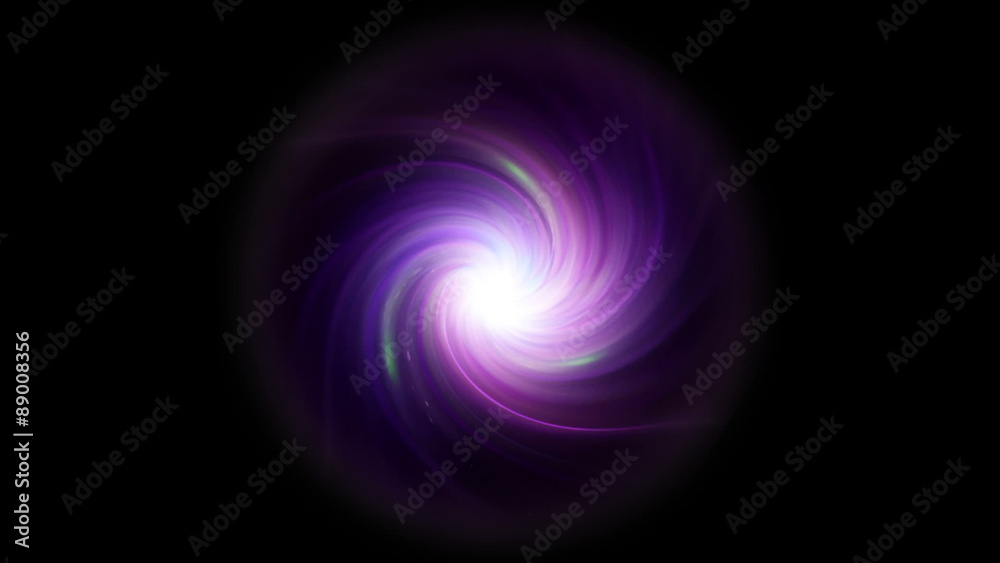 The twirl is rotating with dark space background The twirl is rotating with dark space background
