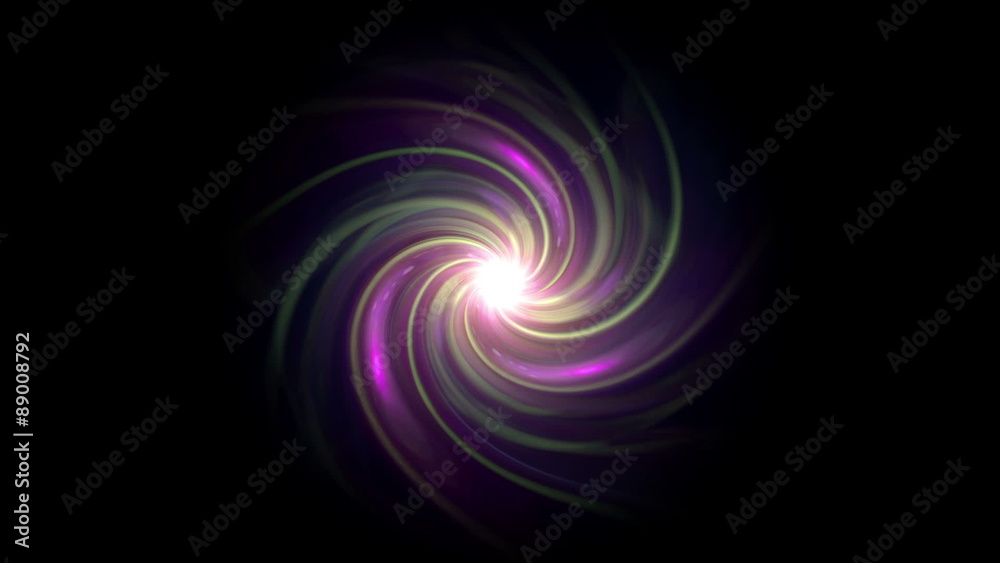 The twirl is rotating with dark space background The twirl is rotating with dark space background