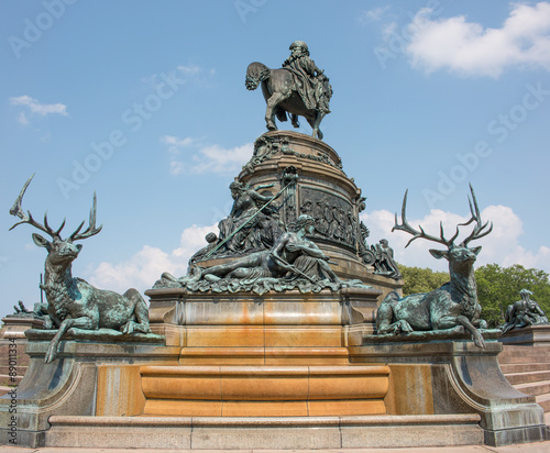 Eakins Oval (George Washington Fountain, The Washington Monument) Philadelphia Pennsylvania USA