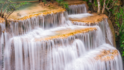 Fototapeta Naklejka Na Ścianę i Meble -  Waterfall Huay Mae Kamin National Park in Thailand.