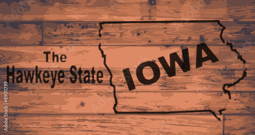 Photos Iowa Map Brand