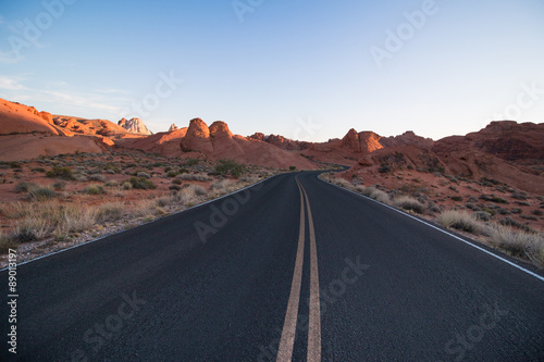 Endlose Straßen Amerika / Valley of Fire / Nevada