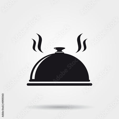 Restaurant cloche icon