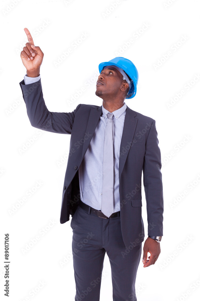 African American architect white pointing finger - black people African American architect white pointing finger - black people