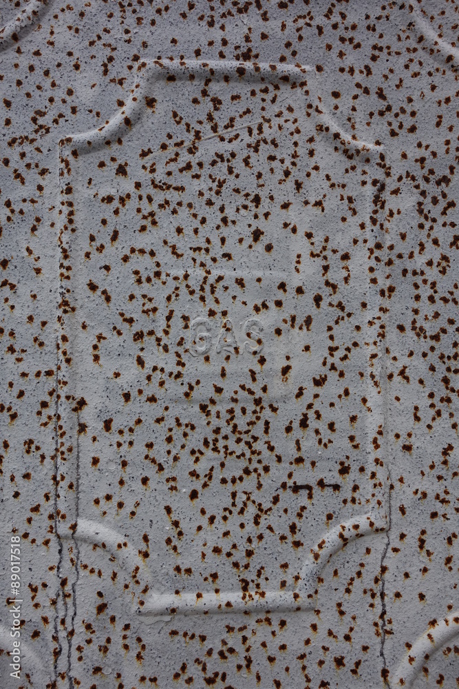 Obraz premium rusty gas box