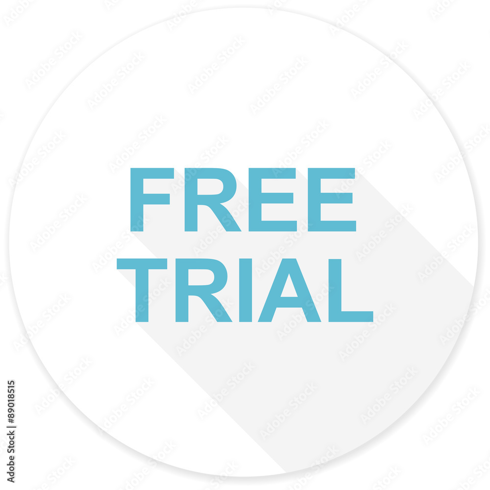 free trial flat design modern icon free trial flat design modern icon