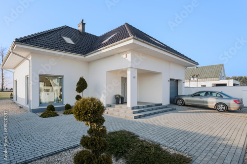 Residence with garage photo