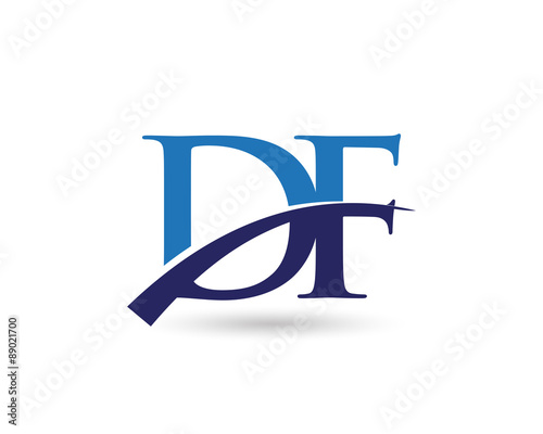 DF Logo Letter Swoosh