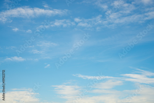 clouds in the blue sky