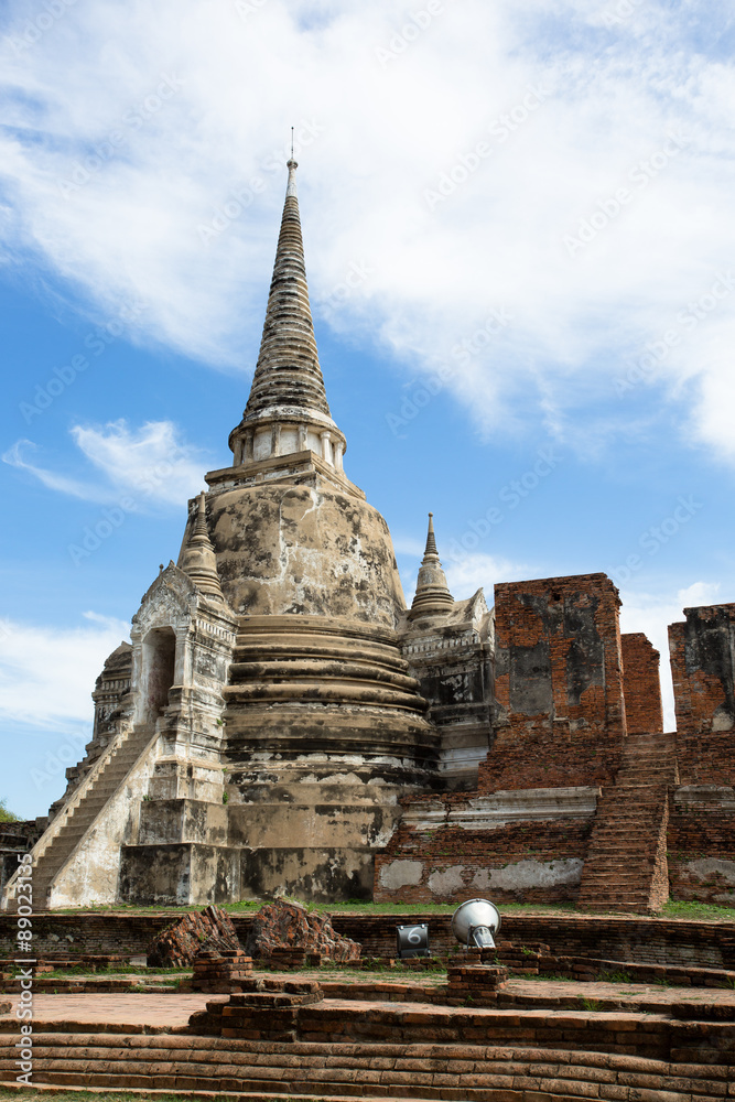 Ancient Stupa In Ayutthaya