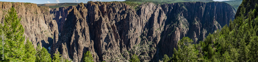 Black Canyon of the Gunnison Panorama Black Canyon of the Gunnison Panorama