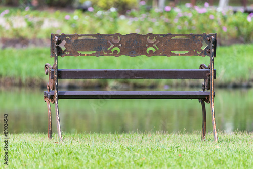 Bench In The garden photo