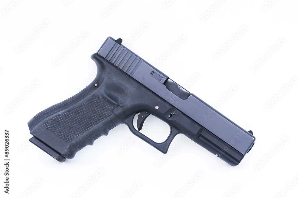 Gun on white background Gun on white background