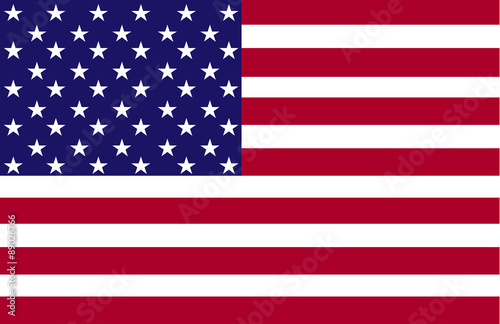 vector USA flag standard sizes, and colors of fifty stars