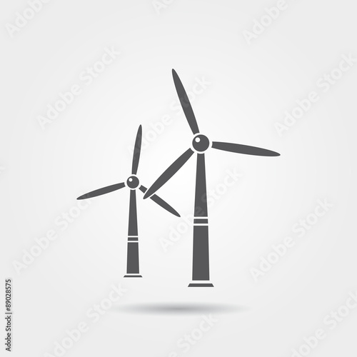 Windmills vector icon