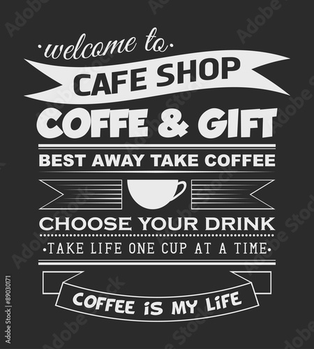 coffee cafe poster