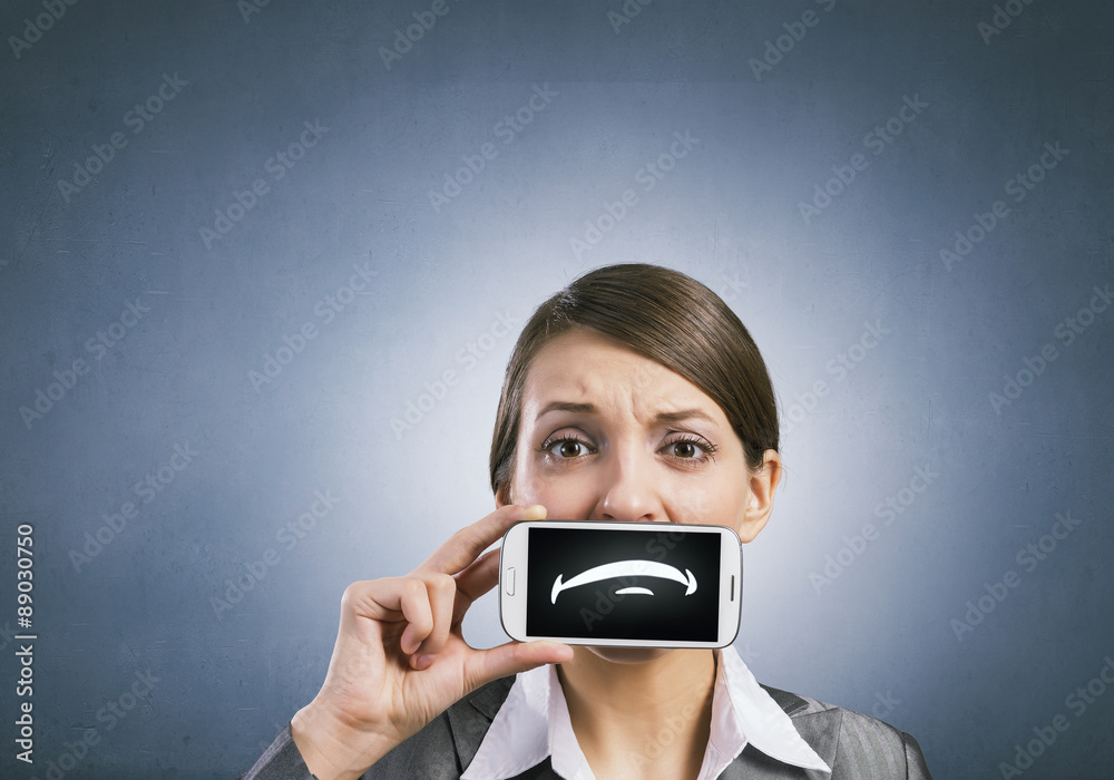 Woman with mobile phone