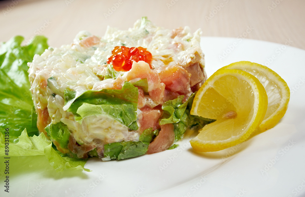 Salad with salmon Salad with salmon