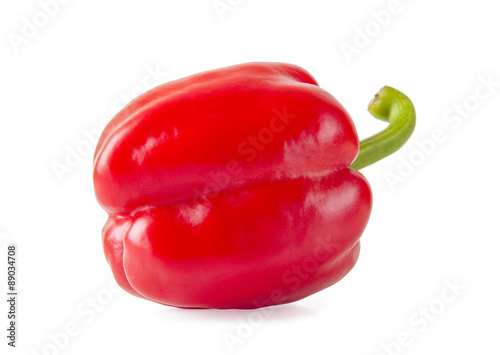 red pepper isolated on white background 
