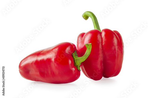 red pepper isolated on white background 