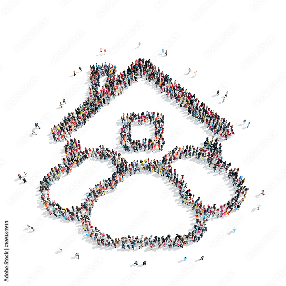 group people shape house clouds group people shape house clouds
