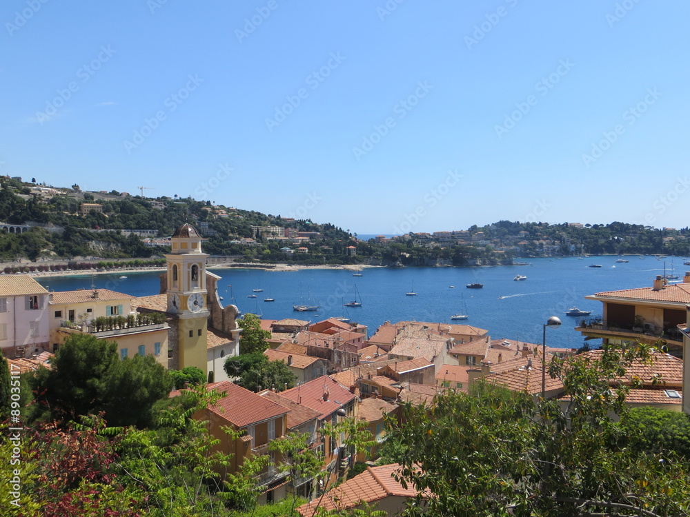 Villefranche bay of the azure coast